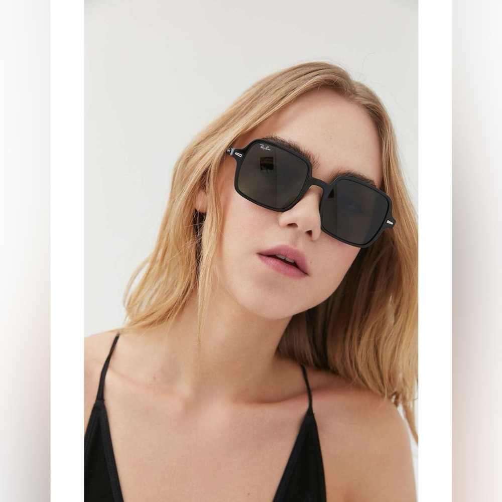 Ray-Ban Black Square Sunglasses with Dark Lenses - Picture 11 of 14
